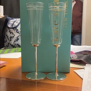 Kate Spade Mr. & Mrs. Toasting Flutes